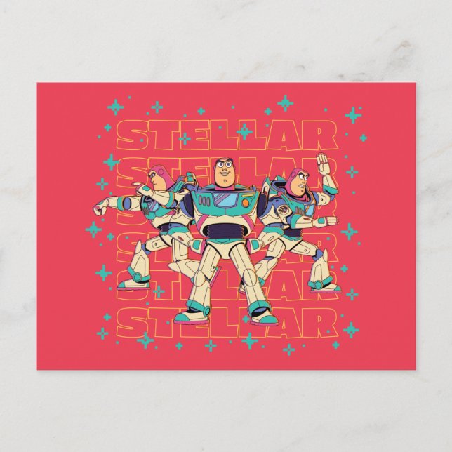 Toy Story Buzz Lightyear "STELLAR" Postcard (Front)