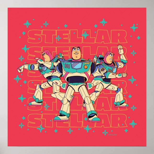 Toy Story Buzz Lightyear "STELLAR" Poster (Front)