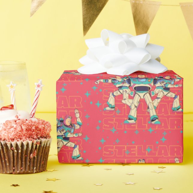 Toy Story Buzz Lightyear "STELLAR" Wrapping Paper (Birthday Party)