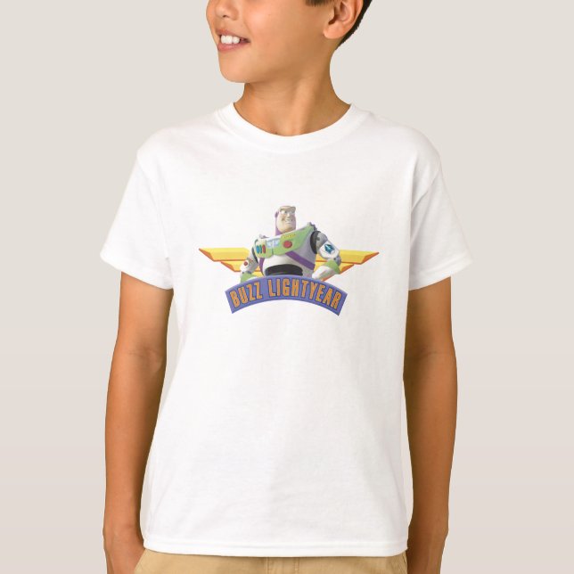 Toy Story Buzz Lightyear wings button pin T-Shirt (Front)