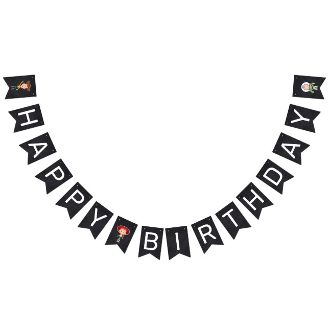 Toy Story Chalkboard | Happy Birthday Bunting Flag (All)