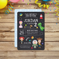 Toy Story Chalkboard - Two Infinity and Beyond 