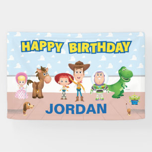 Toy Story Character Birthday Banner