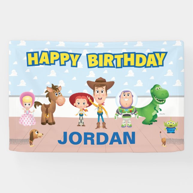 Toy Story Character Birthday Banner (Horizontal)