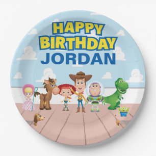 Toy Story Character Birthday Paper Plate