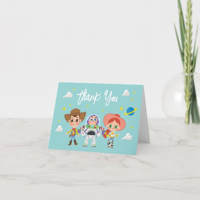 Toy Story Characters Baby Shower Thank You (Front)