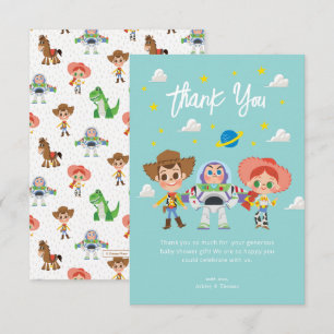 Toy Story Characters Baby Shower Thank You Card