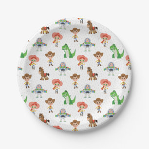 Toy Story Characters Pattern Baby Shower Paper Plate