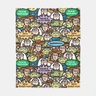 Toy Story   Cute Toy Pattern Fleece Blanket