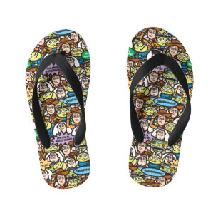Toy Story   Cute Toy Pattern Kid's Flip Flops