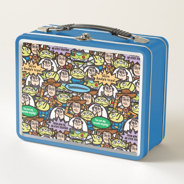 Toy Story | Cute Toy Pattern Metal Lunch Box (Front)
