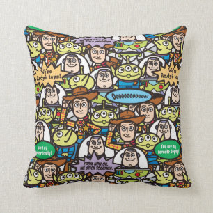 Toy Story   Cute Toy Pattern Throw Pillow