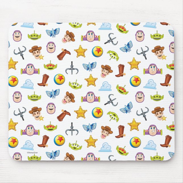 Toy Story Emoji Pattern Mouse Pad (Front)