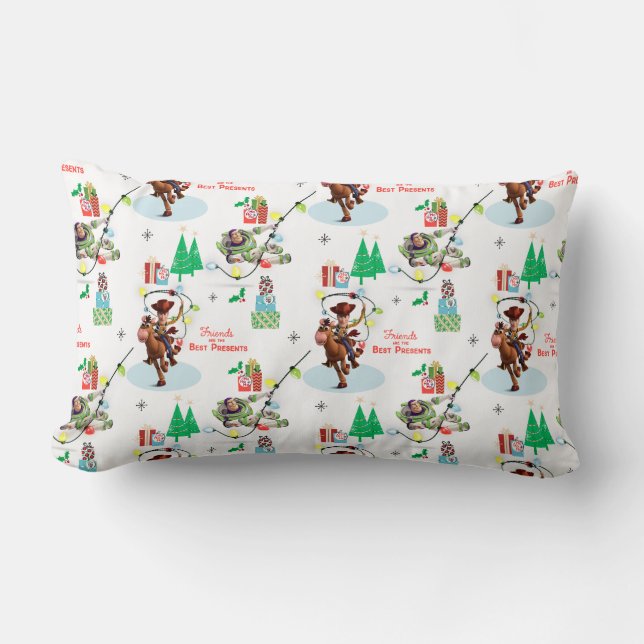 Toy Story | Friends Are The Best Presents Lumbar Pillow (Front)