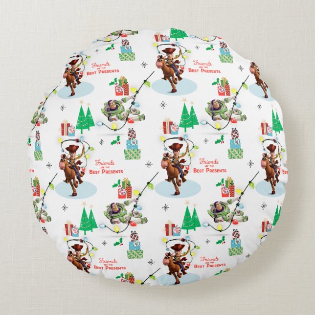 Toy Story | Friends Are The Best Presents Round Pillow (Front)