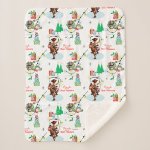 Toy Story   Friends Are The Best Presents Sherpa Blanket
