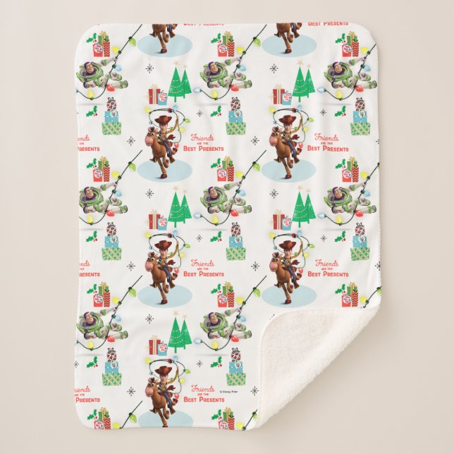 Toy Story | Friends Are The Best Presents Sherpa Blanket (Front)