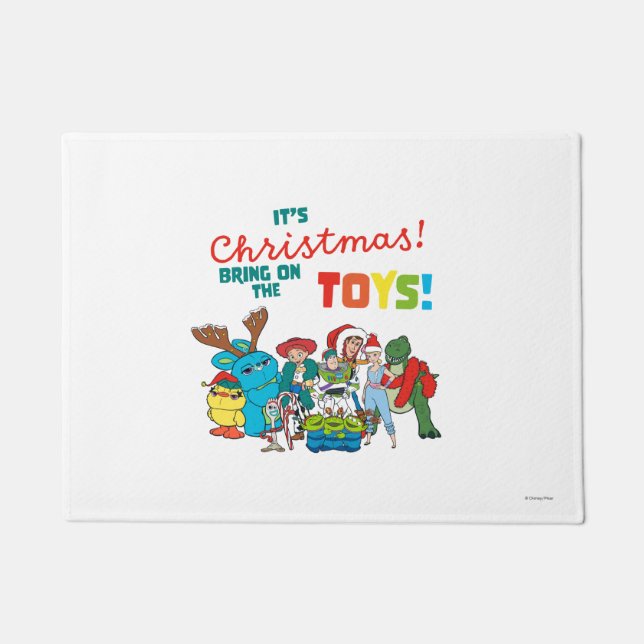 Toy Story | It's Christmas! Bring on the Toys Doormat (Front)