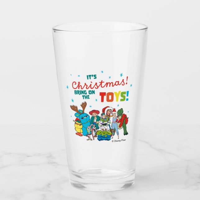 Toy Story | It's Christmas! Bring on the Toys Glass (Front)