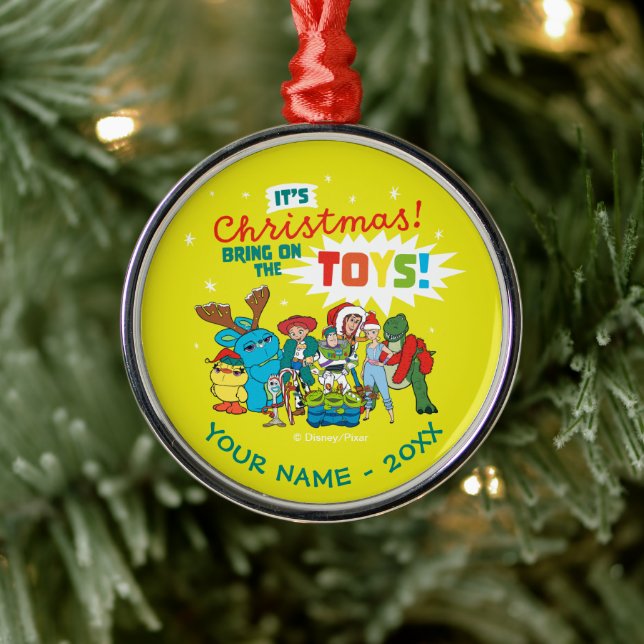 Toy Story | It's Christmas! Bring on the Toys Metal Ornament (Tree)