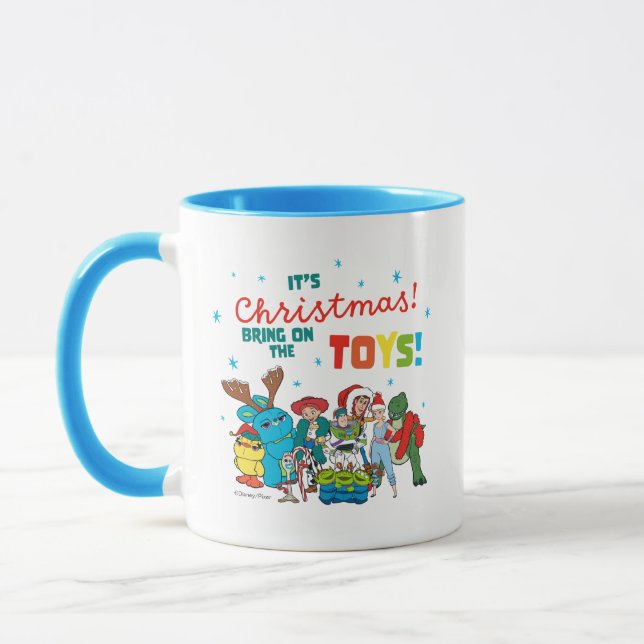 Toy Story | It's Christmas! Bring on the Toys Mug (Left)