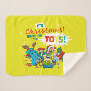 Toy Story   It's Christmas! Bring on the Toys Sherpa Blanket