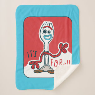 Toy Story   It's Forky Sherpa Blanket