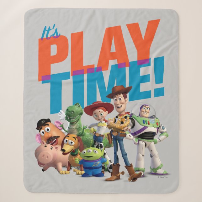 Toy Story | It's Play Time Sherpa Blanket (Front)