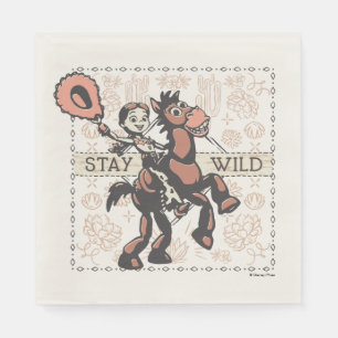 Toy Story Jessie & Bullseye "Stay Wild" Napkin