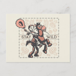 Toy Story Jessie & Bullseye "Stay Wild" Postcard