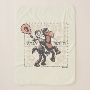 Toy Story Jessie & Bullseye "Stay Wild" Sherpa Blanket
