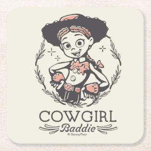 Toy Story Jessie "Cowgirl Baddie" Square Paper Coaster