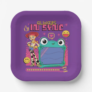 Toy Story Jessie & Lilypad "Always in Sync" Paper Plate