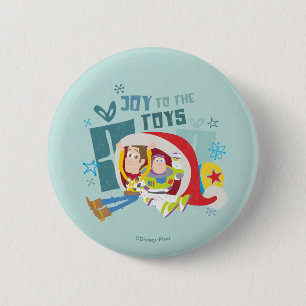 Toy Story   Joy to the Toys 2 Inch Round Button