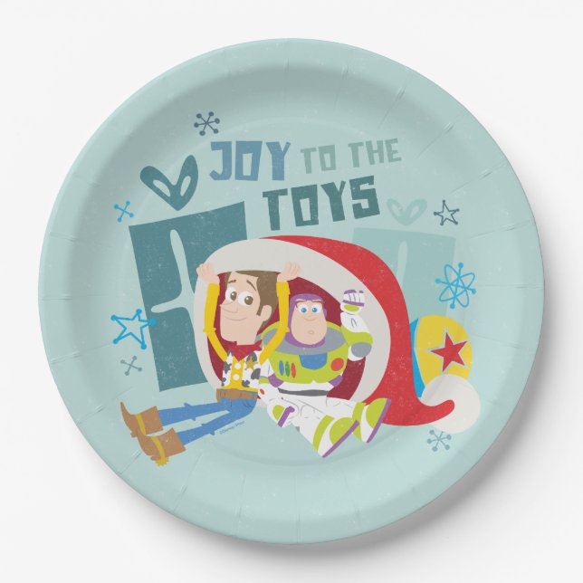 Toy Story | Joy to the Toys Paper Plate (Front)