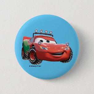 Toy Story   Lightning McQueen Looking Good 2 Inch Round Button