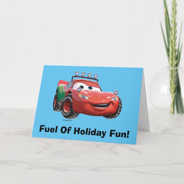 Toy Story | Lightning McQueen Looking Good Holiday Card (Front)