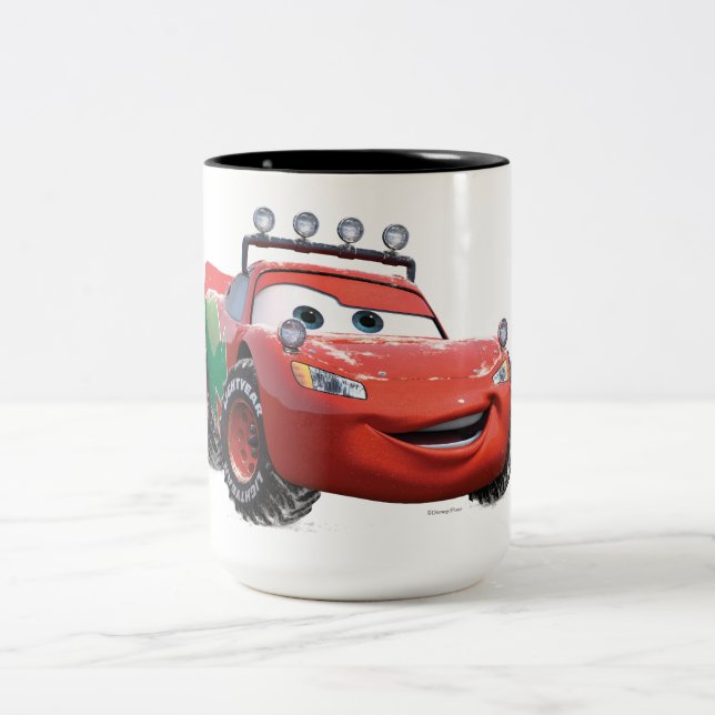 Toy Story | Lightning McQueen Looking Good Two-Tone Coffee Mug (Center)