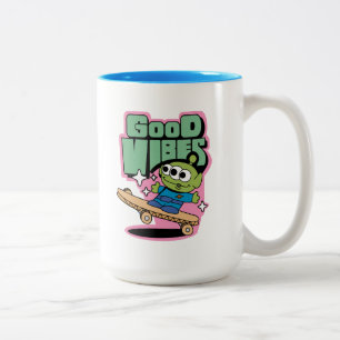 Toy Story Little Green Men Good Vibes Two-Tone Coffee Mug