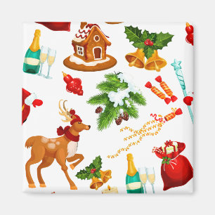 Toy Story Merry Christmas Pattern Cute Magnet