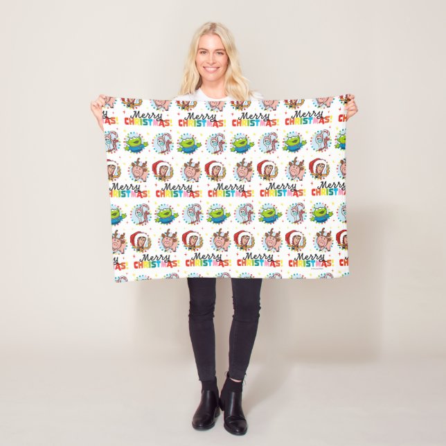 Toy Story | Merry Christmas Pattern Fleece Blanket (In Situ)