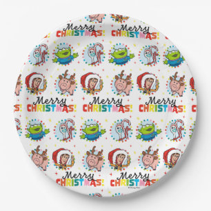 Toy Story   Merry Christmas Pattern Paper Plate