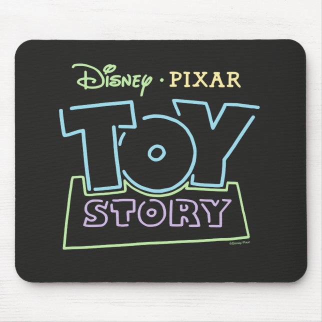 Toy Story Neon Sign Graphic Mouse Pad (Front)
