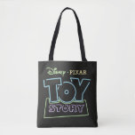 Toy Story Neon Sign Graphic Tote Bag<br><div class="desc">Check out this fun neon sign style graphic of the Toy Story logo!</div>