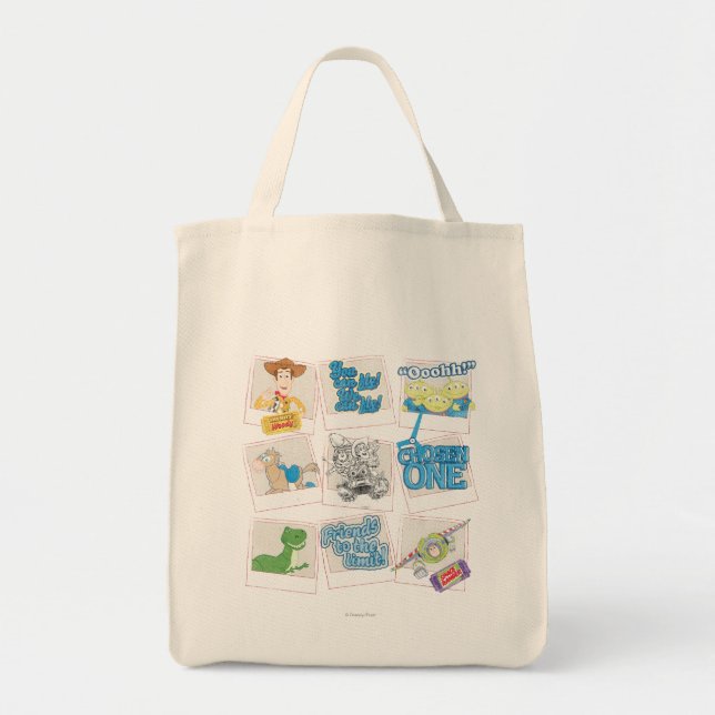 Toy Story Picture Collage Tote Bag (Front)