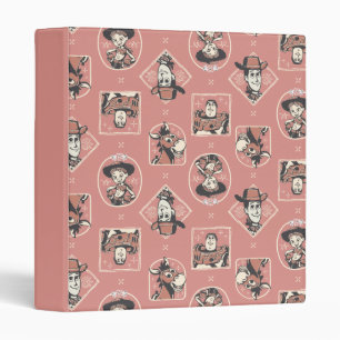 Toy Story Pink Western Cowboy Portrait Pattern Binder