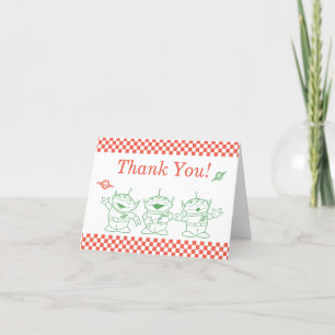 Toy Story   Pizza Planet Kids Birthday Thank You Card
