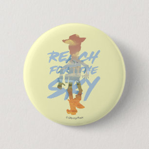 Toy Story   "Reach For The Sky" Woody & Buzz Art 2 Inch Round Button