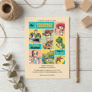 Toy Story Retro Family Reunion Invitation