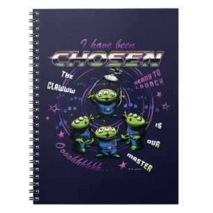 Toy Story   Retro "I Have Been Chosen" Aliens Notebook